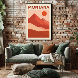 Montana Landscape Poster