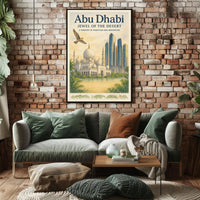 Abu Dhabi Elegance: Heritage and Futurism Travel Poster