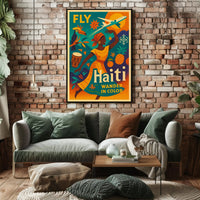 Fly Haiti Wander in Color Poster