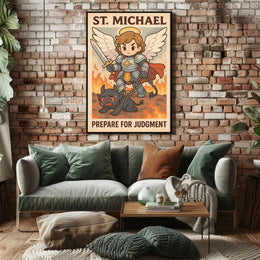 St. Michael Prepare For Judgment Poster