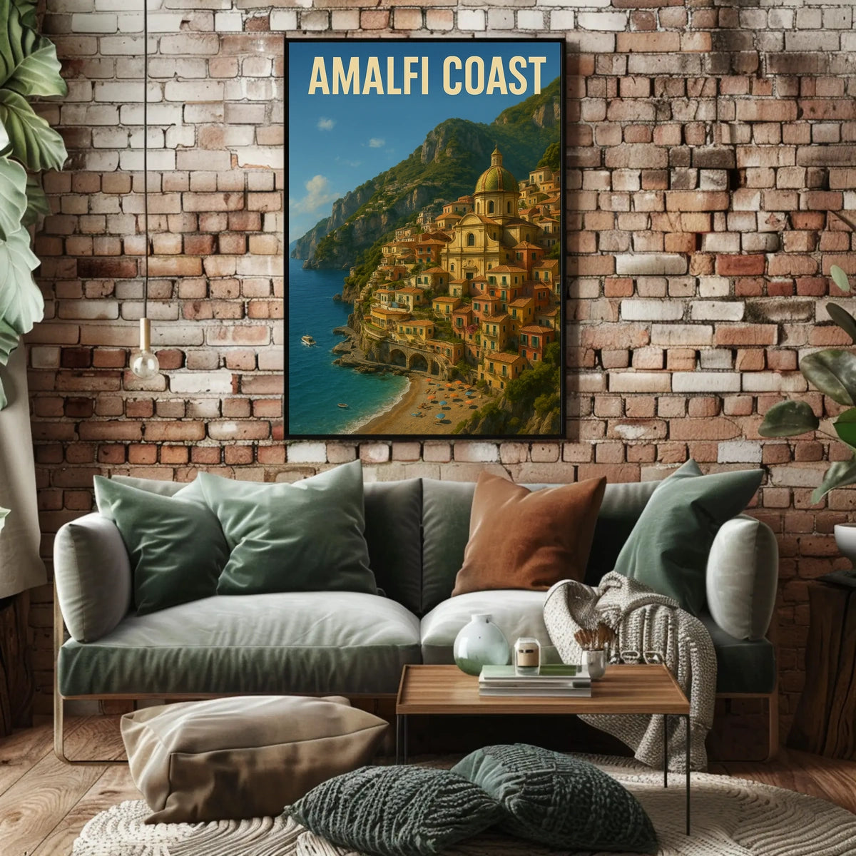 Amalfi Coast Poster Museum Quality Wall Art 18 by 24 Inches