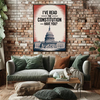 United States Capitol Vintage-Inspired Political or Propaganda Poster