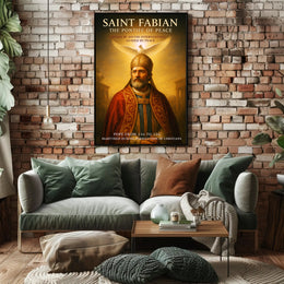 Saint Fabian The Pontiff of Peace Poster PosterGoat