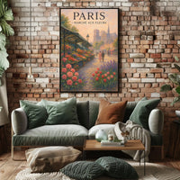 Paris Marché Aux Fleurs Poster