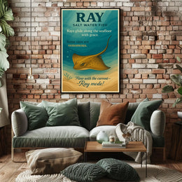 Rays Graceful Sea Dwellers Poster