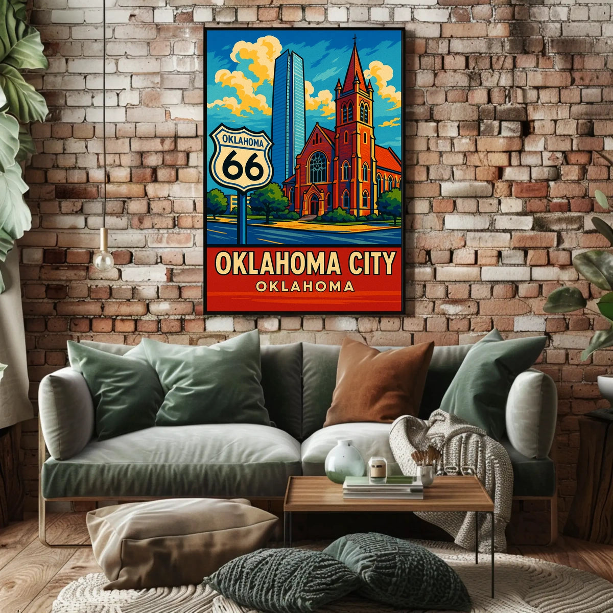 Oklahoma City Route 66 Poster