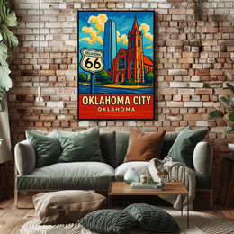 Oklahoma City Route 66 Poster