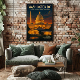 Washington D.C. A City of History Poster