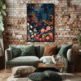 Enchanted Forest Blooms Wall Art Print