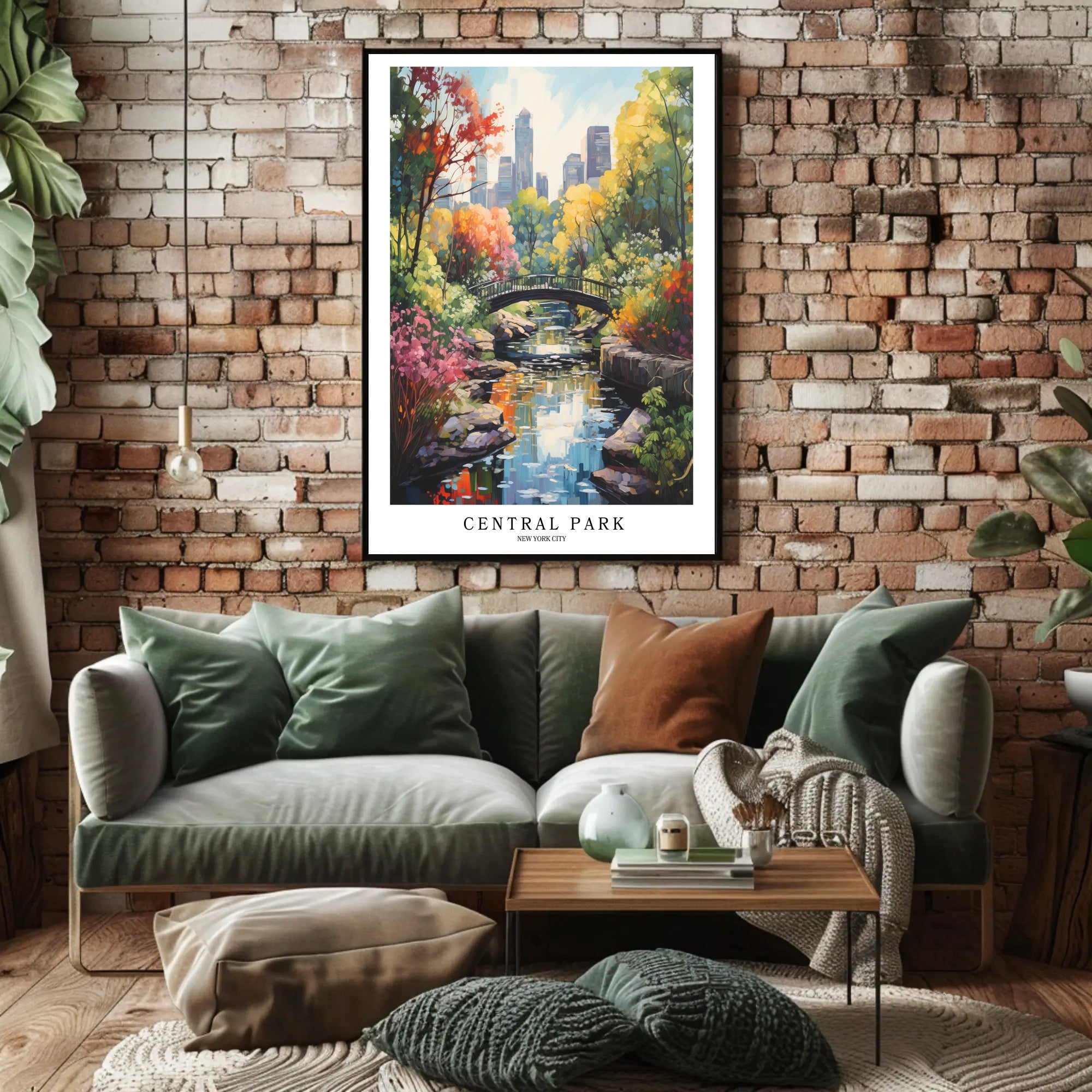 Central Park in Autumn, New York Cityscape Urban or Cityscape Poster PosterGoat