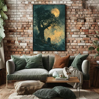 Haunting Gothic Graveyard Scene Fantasy or Mythology Poster PosterGoat