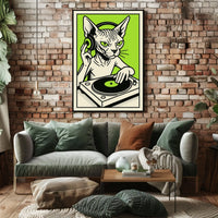 Dj Cat Grooves Poster