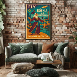 Bosnia Travel Adventure Poster PosterGoat