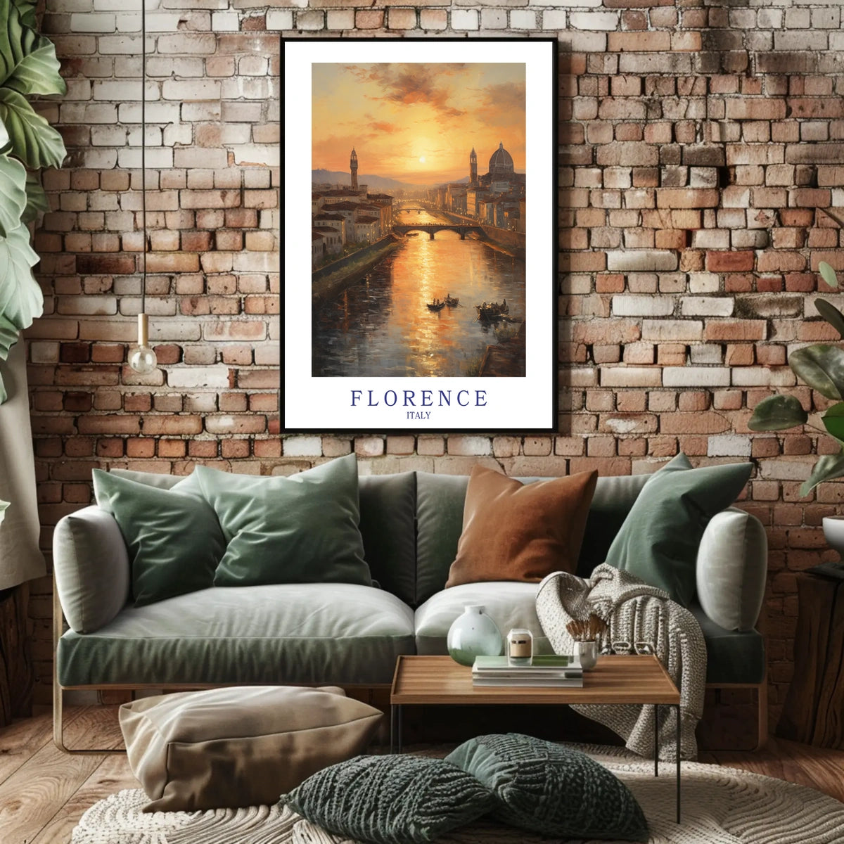 Florence At Sunset Poster