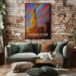 Charleston Travel Digital Painting Wanderlust Poster