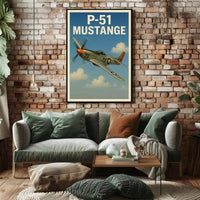 P-51 Mustang Poster PosterGoat