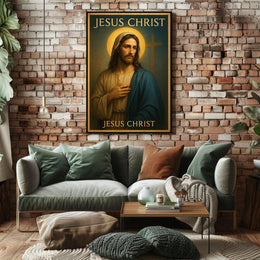 Jesus Christ Wall Art Vintage Print PosterGoat