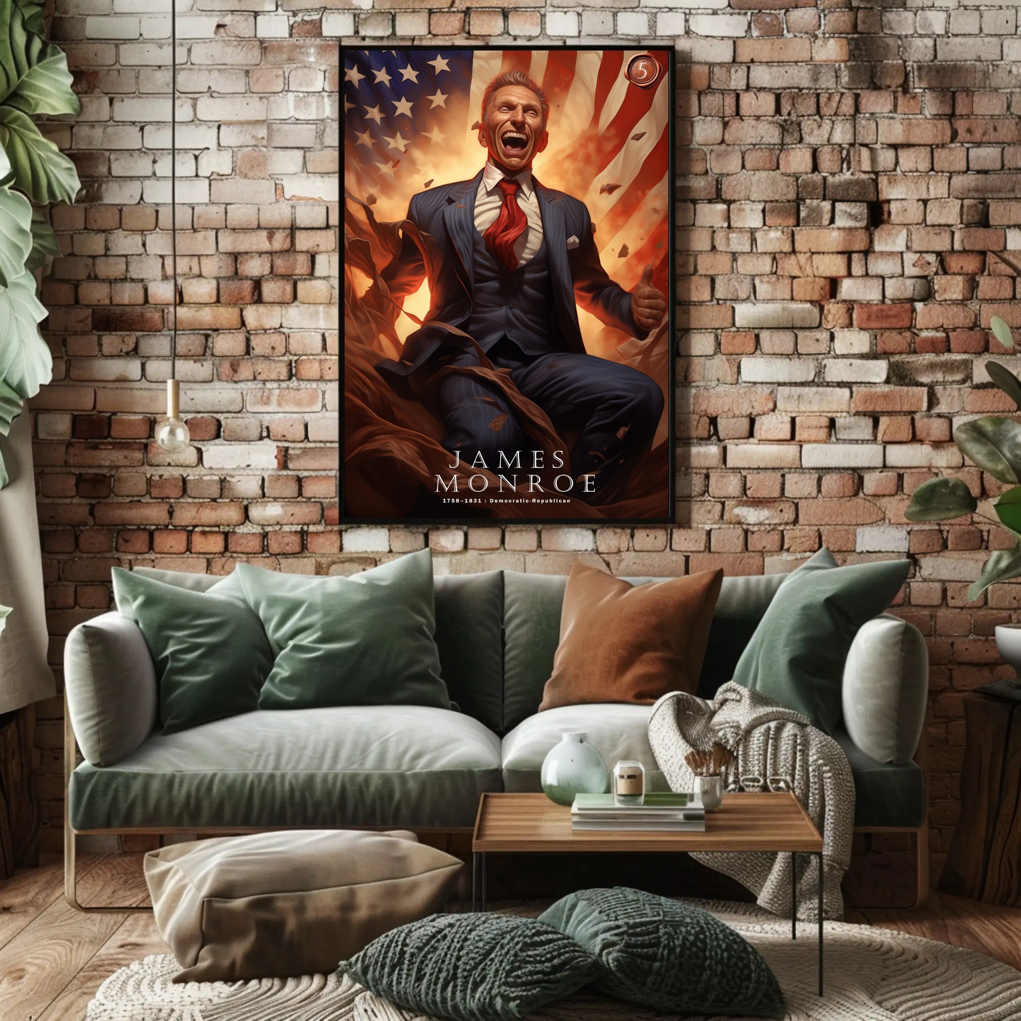 James Monroe: A Patriotic Legacy Poster