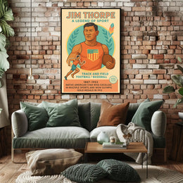 Jim Thorpe Iconic Sports Legend Jim Thorpe Poster