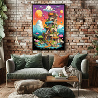 Fantasy Tower In A Dreamscape Poster PosterGoat