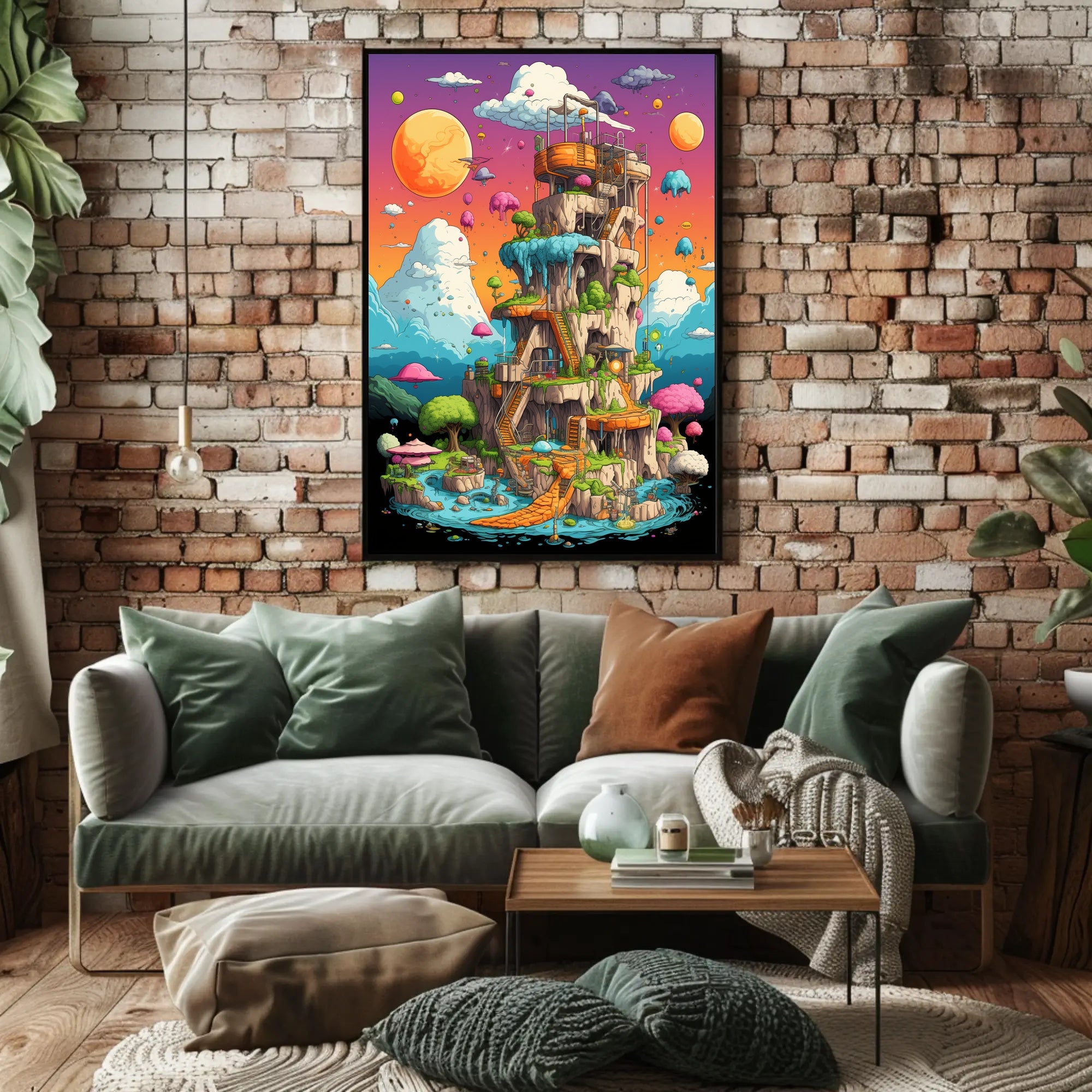 Fantasy Tower In A Dreamscape Poster PosterGoat
