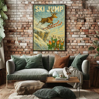 Ski Jump Spectacle Poster