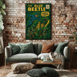 The Blue Beetle Adventure Pop Culture Poster