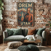 Orem Utah Heritage Vintage Collector Poster