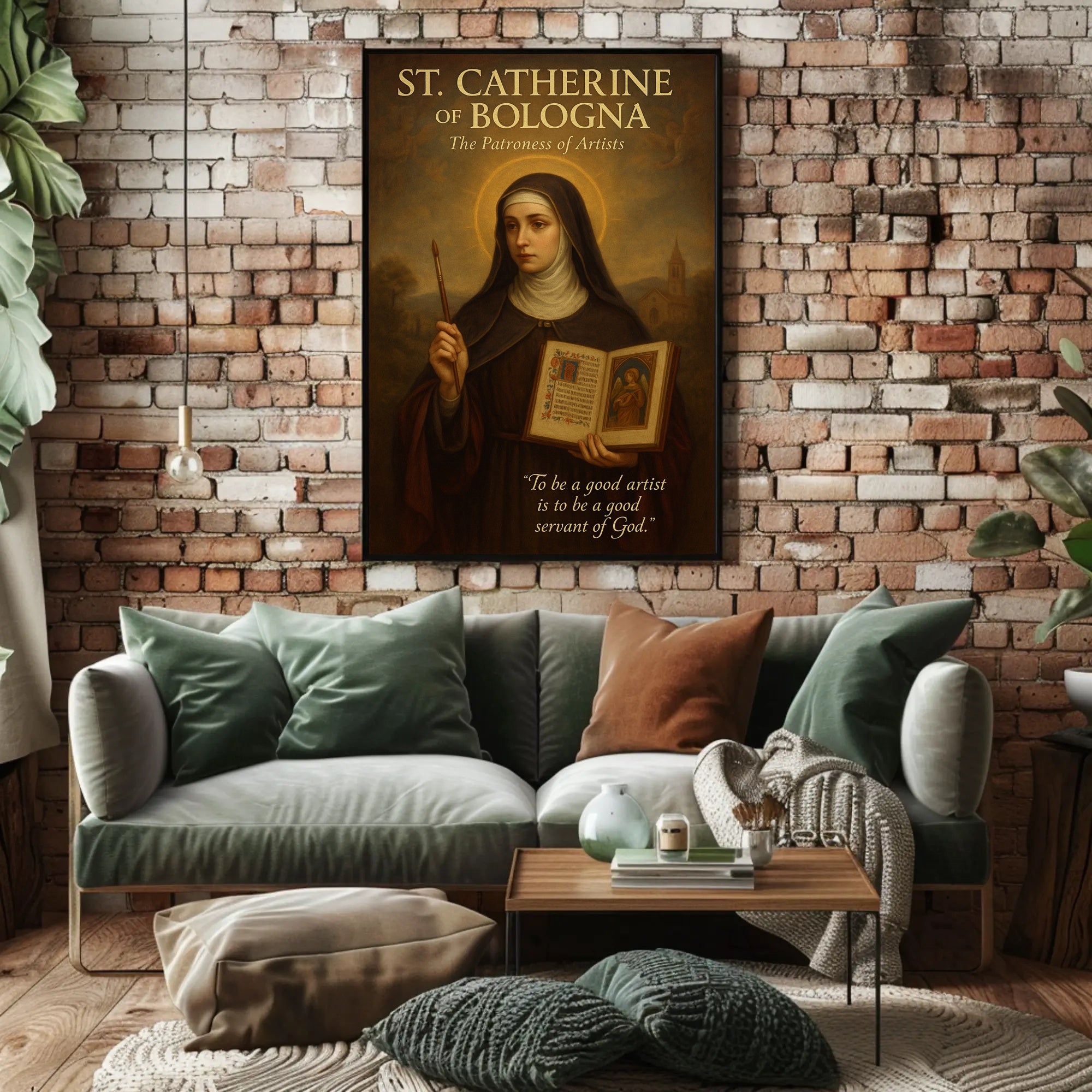 St. Catherine Of Bologna The Patroness Poster