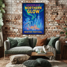 Anchorage Northern Glow Winter Festival Poster