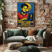 Saint Carlo Acutis Youth Computer Users Poster