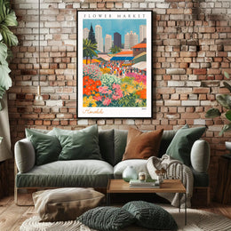 Vibrant Flower Market in Honolulu Poster PosterGoat