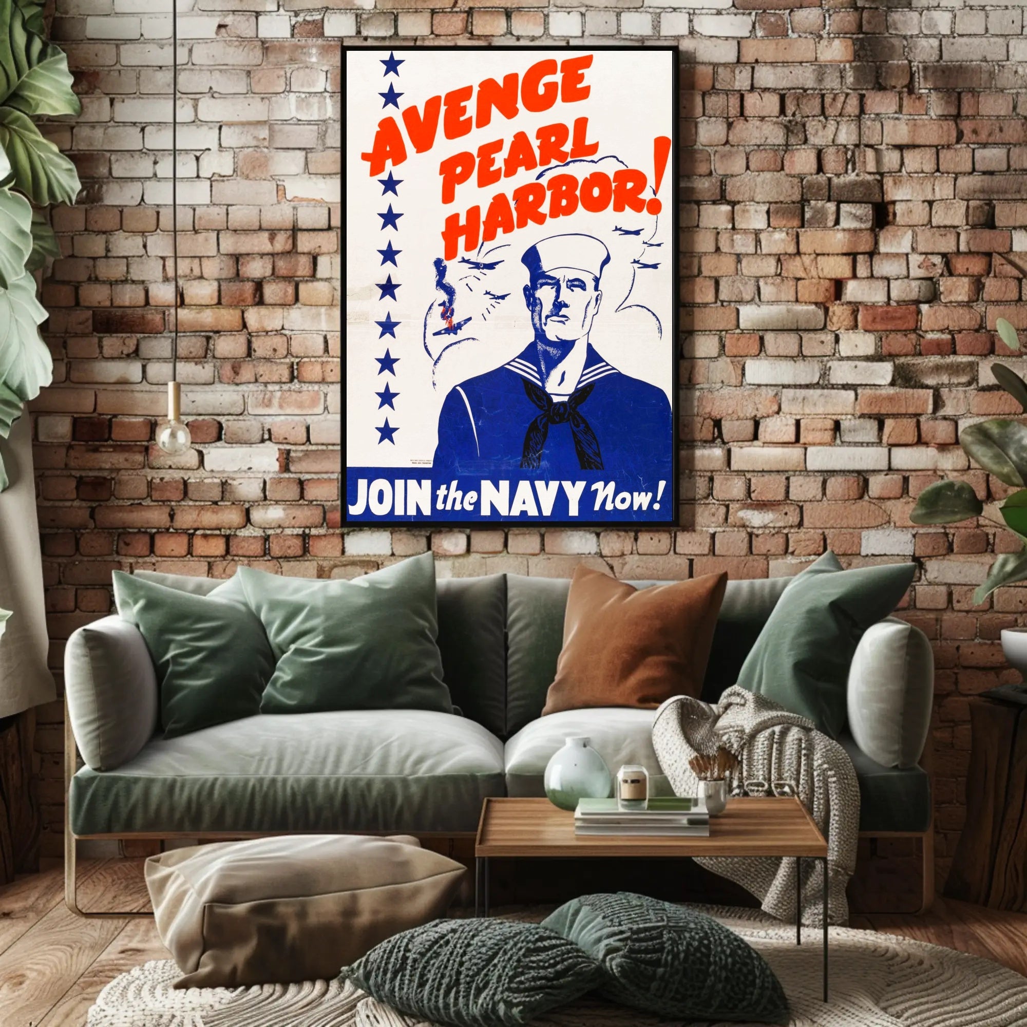 Avenge Pearl Harbor: Join the Navy Now! Poster PosterGoat