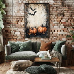 Halloween Vibe: Spooky Autumn Night Artistics Poster