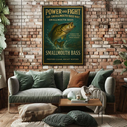 Power and Fight The Smallmouth Bass Way Poster