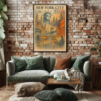 New York City A Vibrant Metropolis Poster