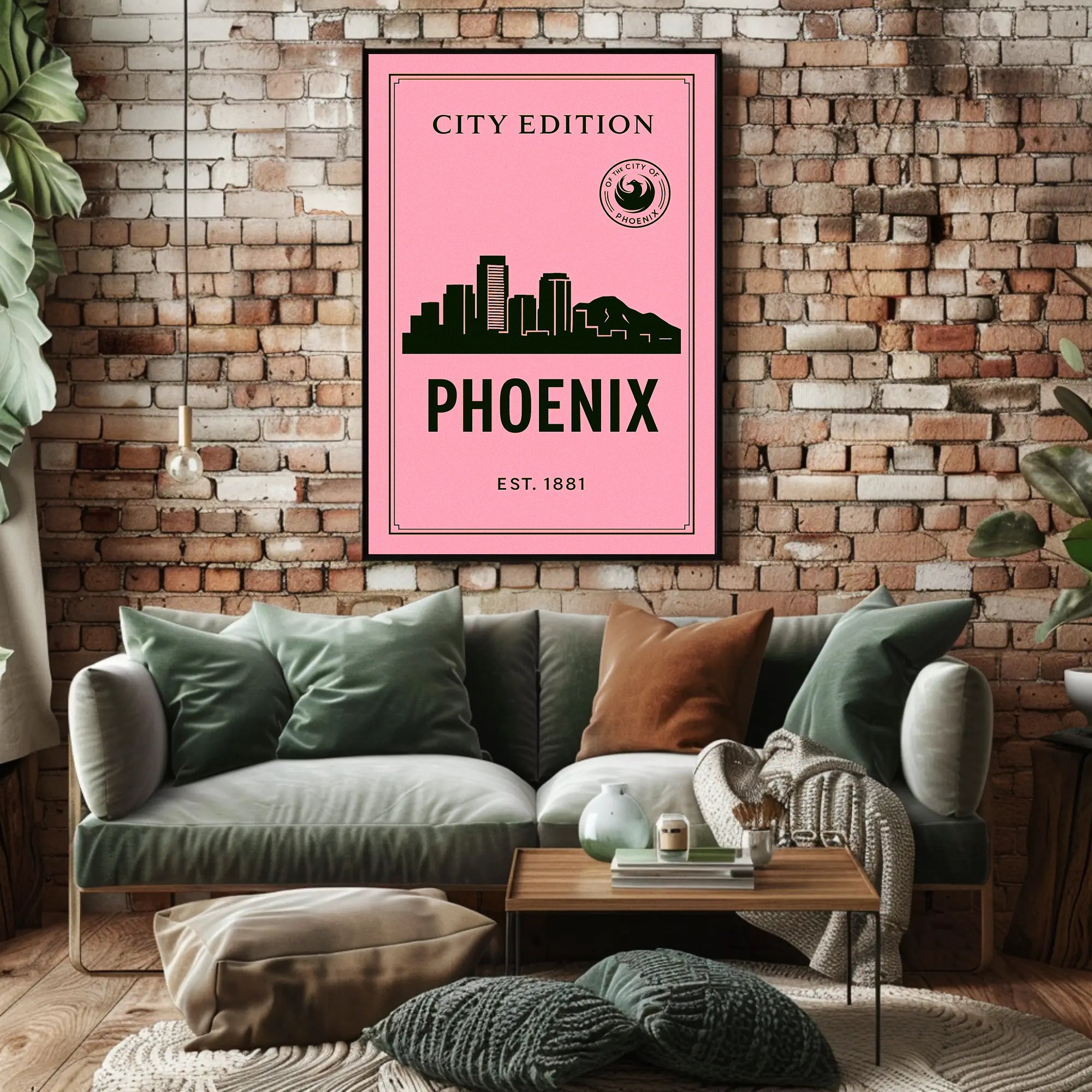 Phoenix City Edition Poster PosterGoat