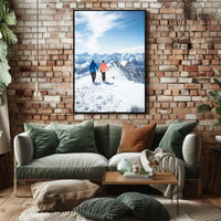 Journey Through The Snowy Peaks Poster