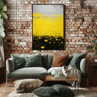 Vibrant Fields Landscape Poster Wall Art Print