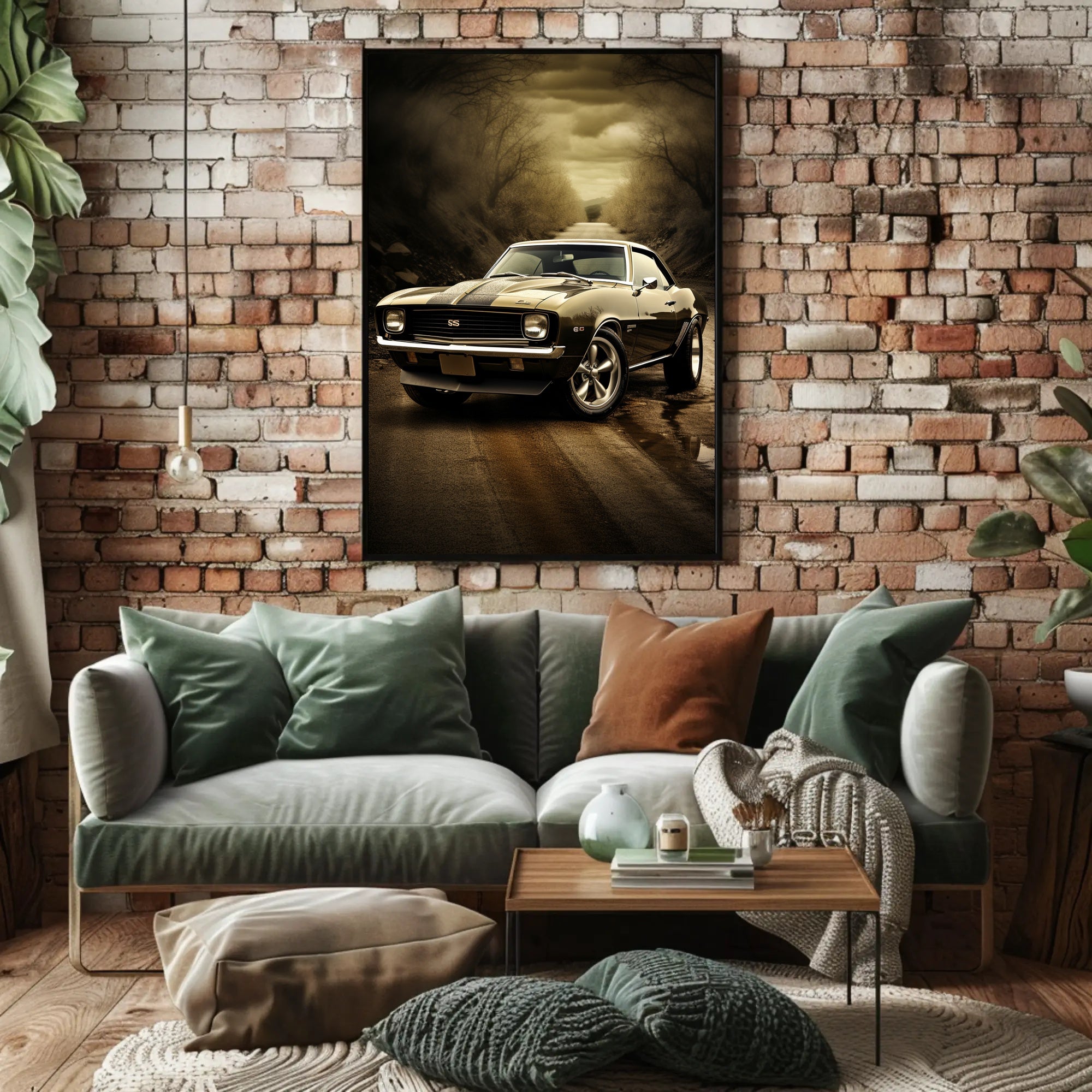 Classic Muscle on the Open Road Poster PosterGoat