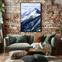 Majestic Snow-Capped Mountain Poster