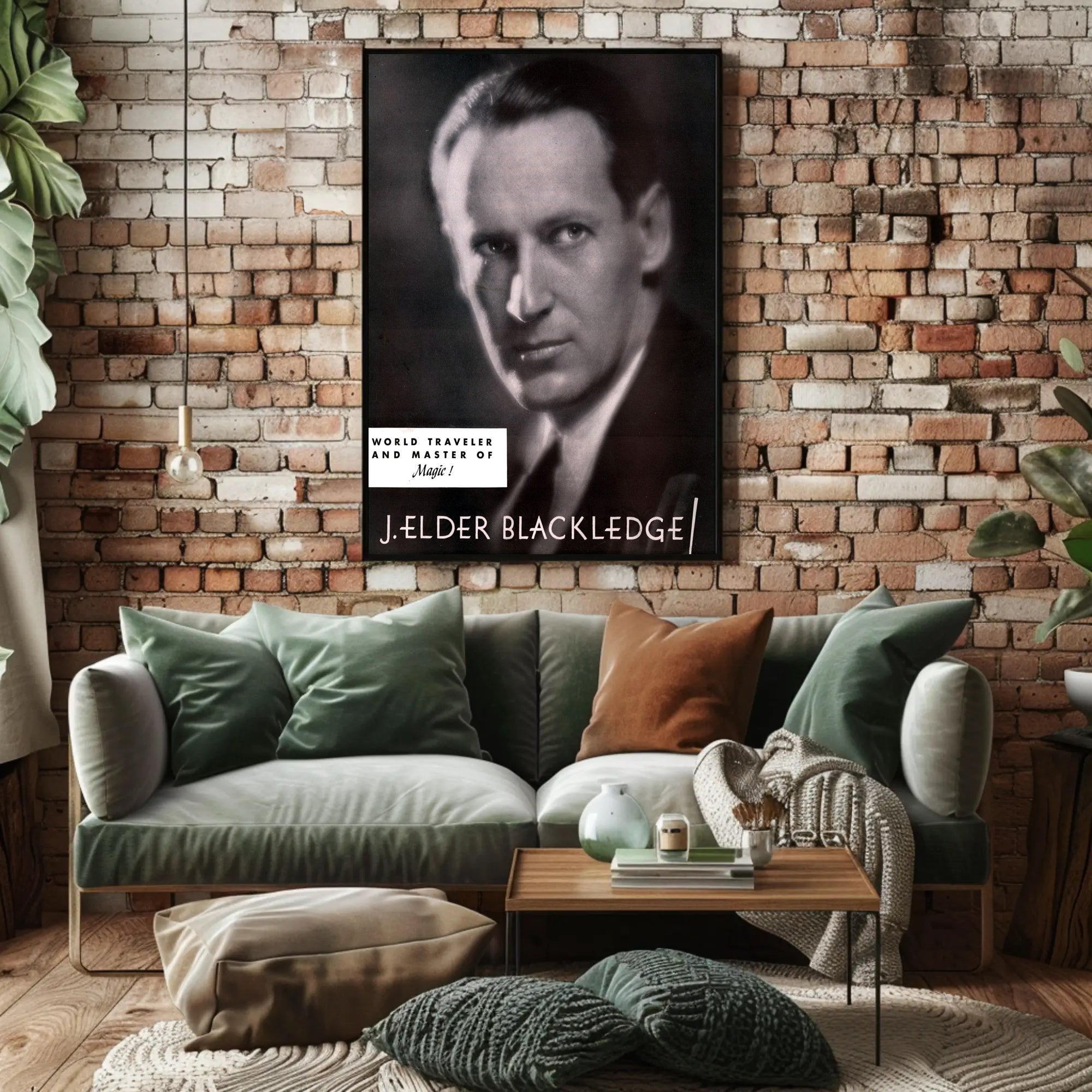 J. Elder Blackledge Magic Travel Historical Poster