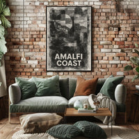 Amalfi Coast Poster Wall Art Coastal Decor Scenic Print