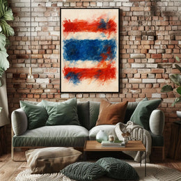 Abstract National Colors Poster