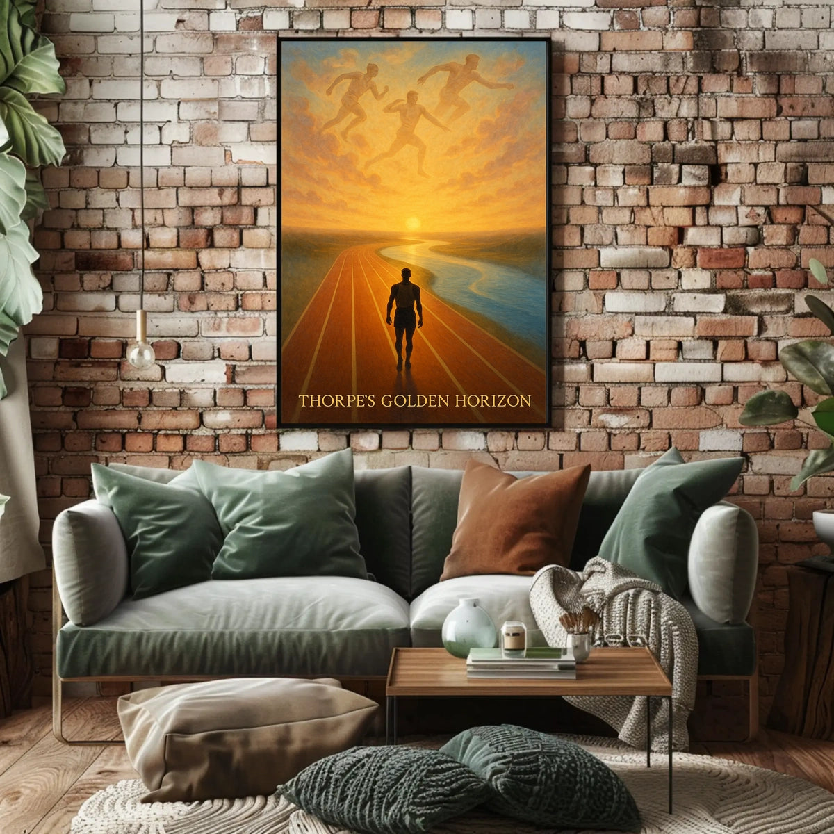 Thorpes Golden Horizon Jim Thorpe Poster