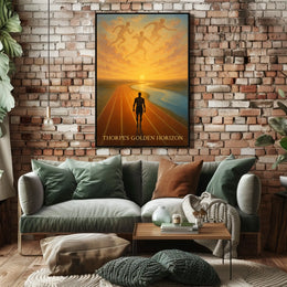 Thorpes Golden Horizon Jim Thorpe Poster