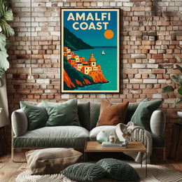 Amalfi Coast A Scenic Escape Poster