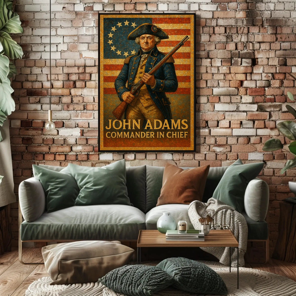John Adams Commander In Chief Poster