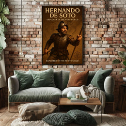 Hernando De Soto Explorer Of The New Poster