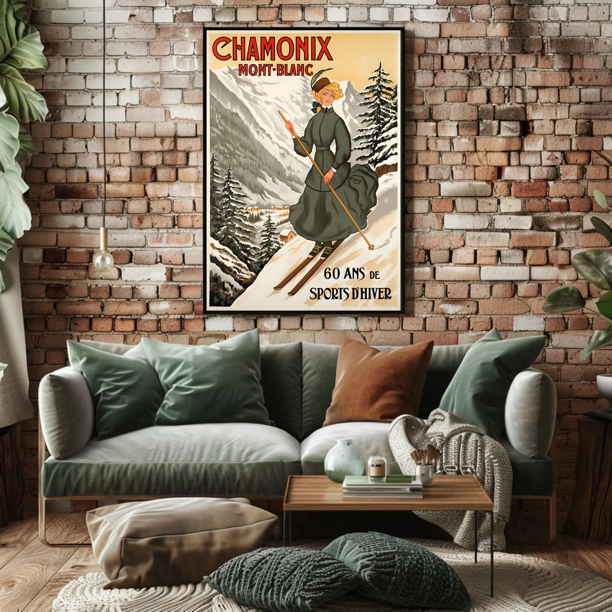 Chamonix Winter Sports Celebration Poster